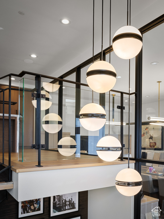 Details featuring recessed lighting
