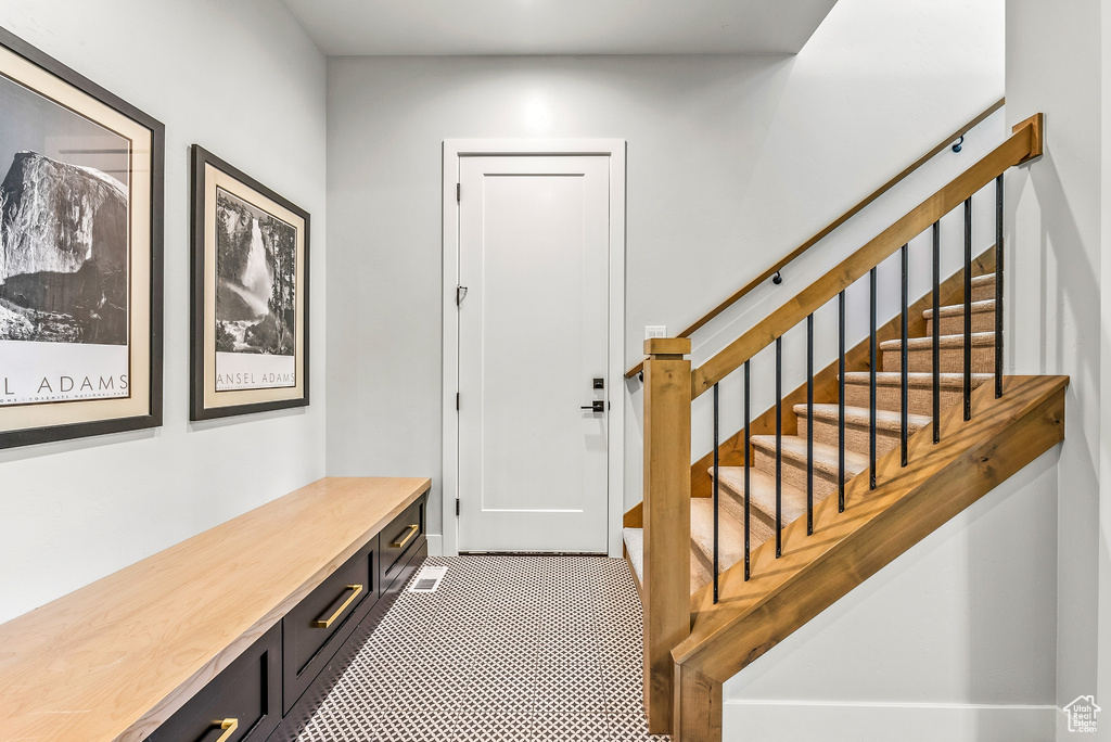 Foyer with stairway