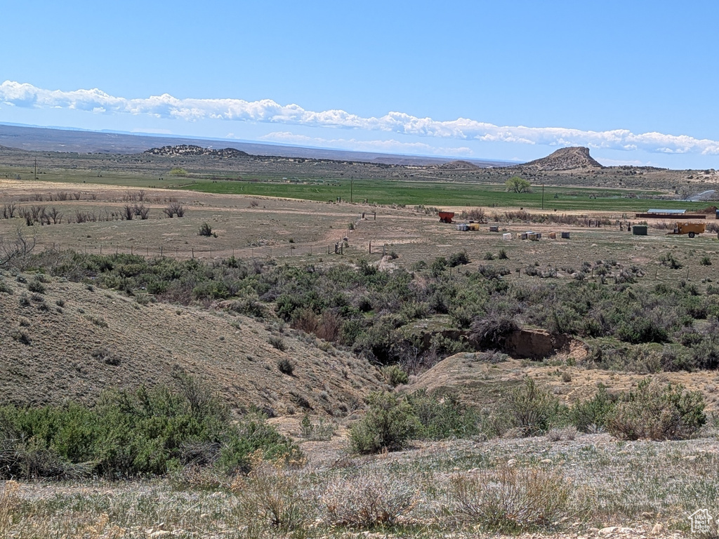 Mountain view featuring a rural view