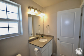 Bathroom featuring vanity