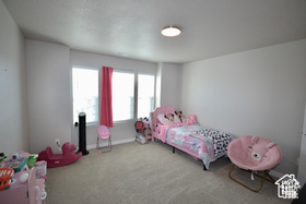 Bedroom featuring baseboards and carpet flooring