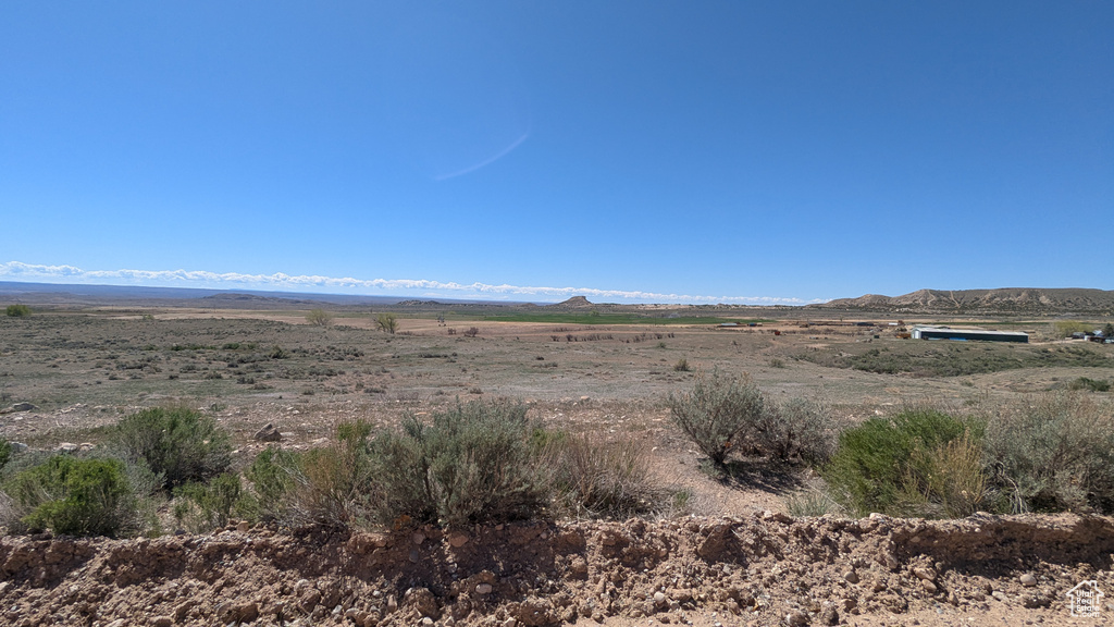 Exterior space featuring a mountain view