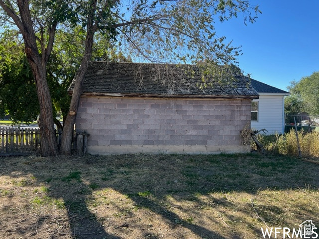 Exterior space with fence