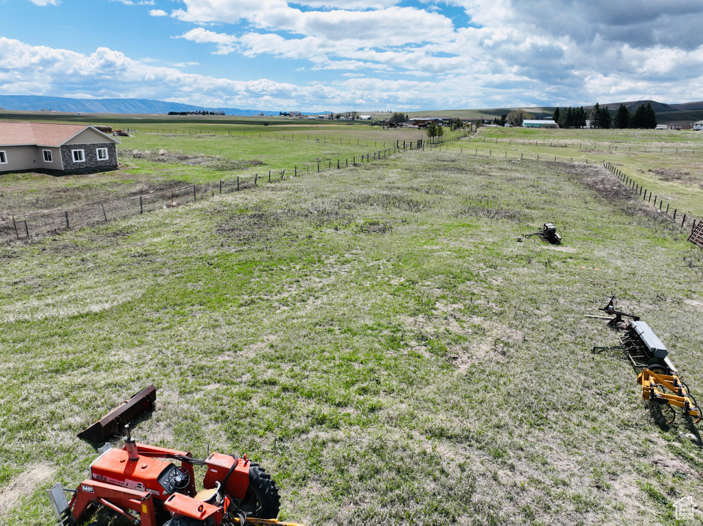 Bird's eye view featuring a rural view