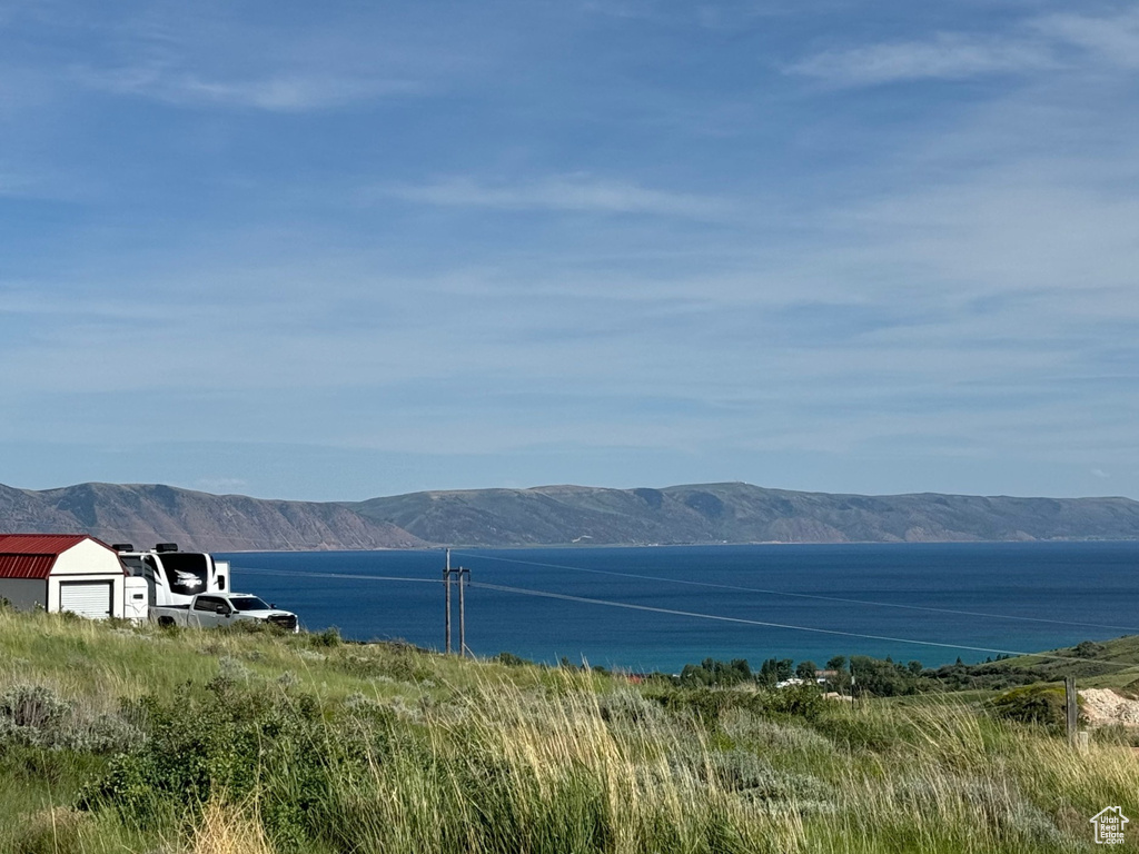 Property view of water featuring a mountain view