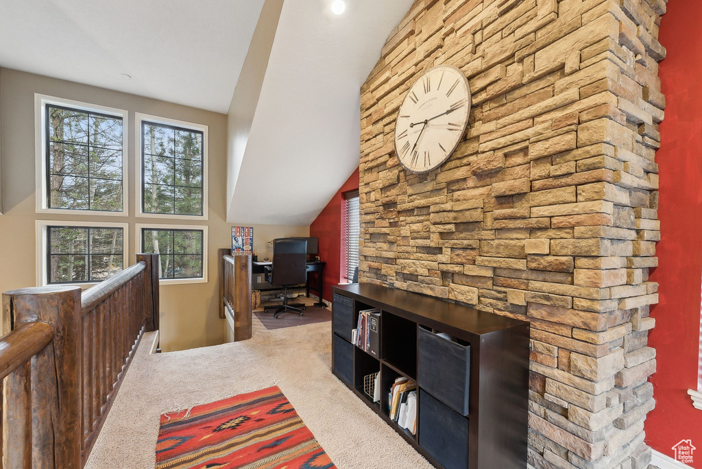View of carpeted office