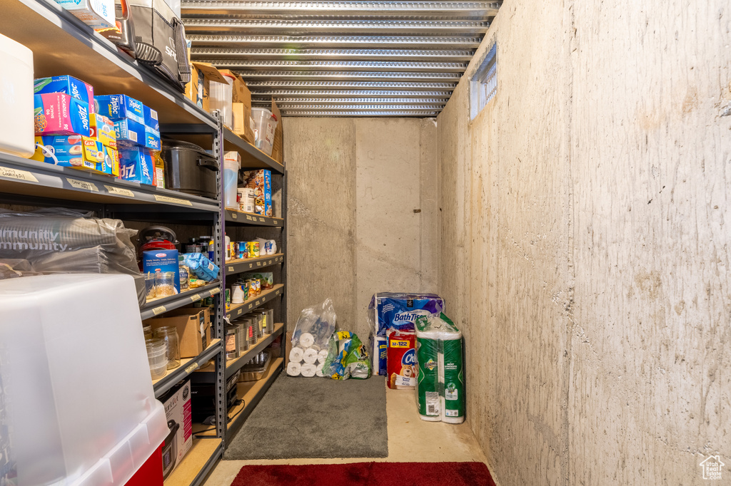 View of storage area