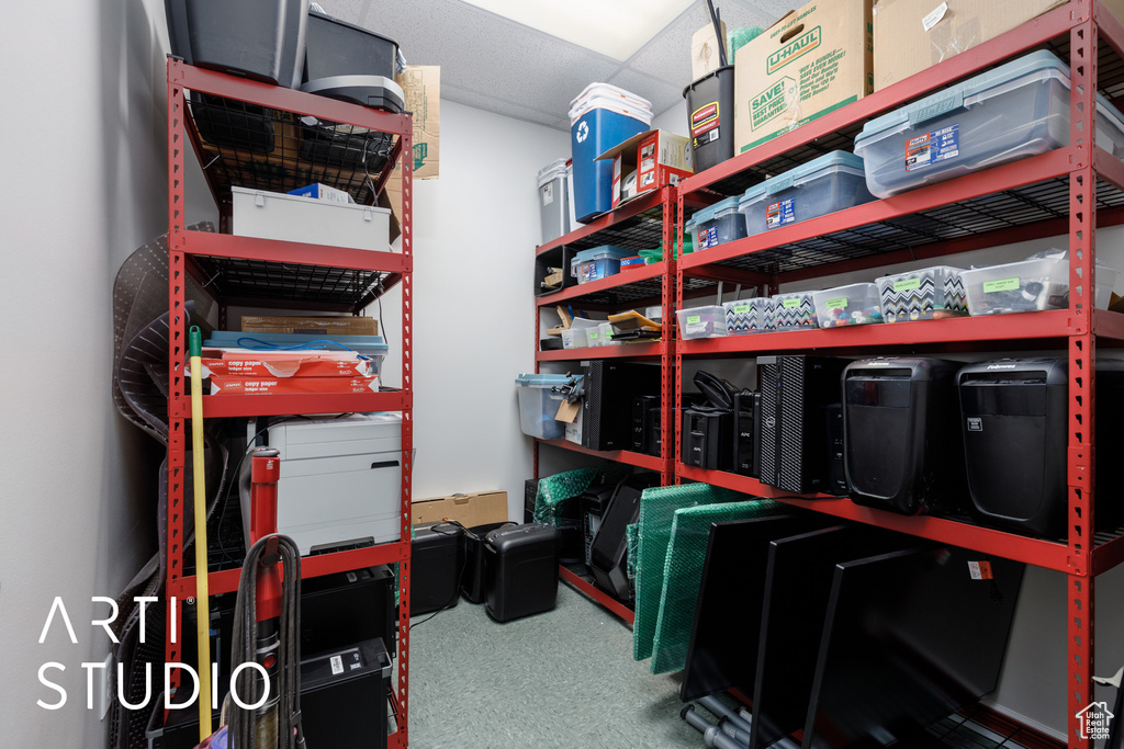 View of storage area