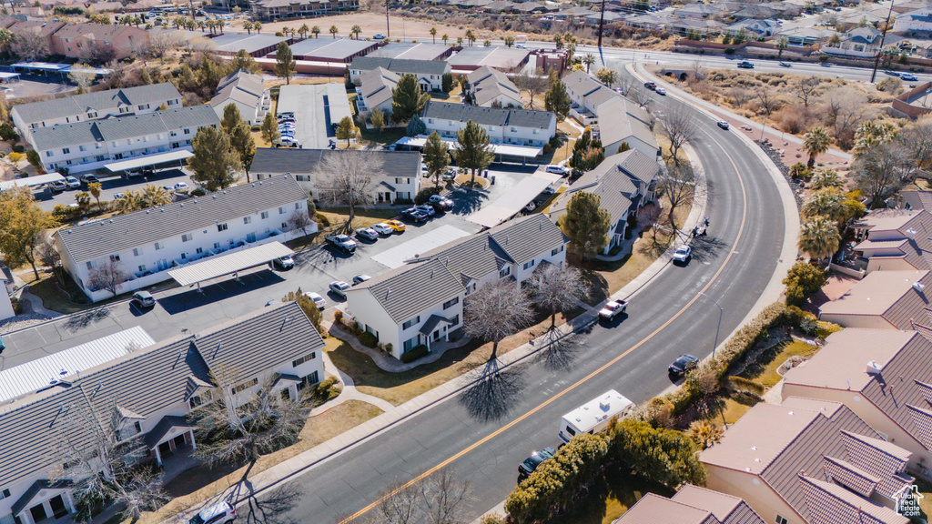 Bird's eye view featuring a residential view
