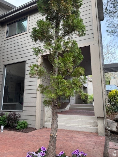 View of exterior entry