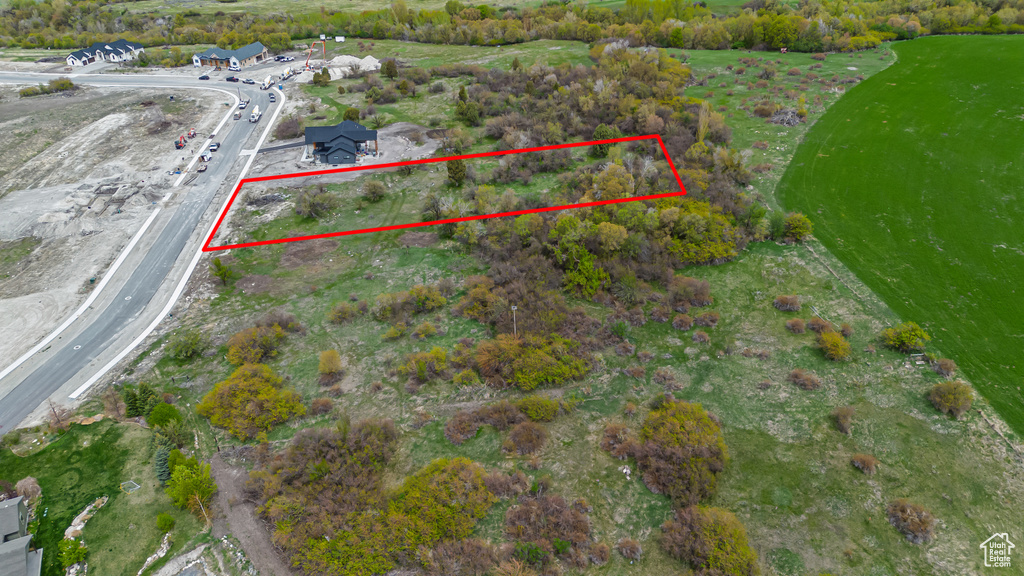 Birds eye view of property
