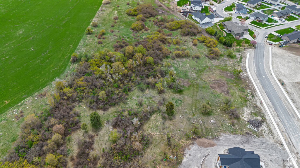 Bird\\\'s eye view with a residential view