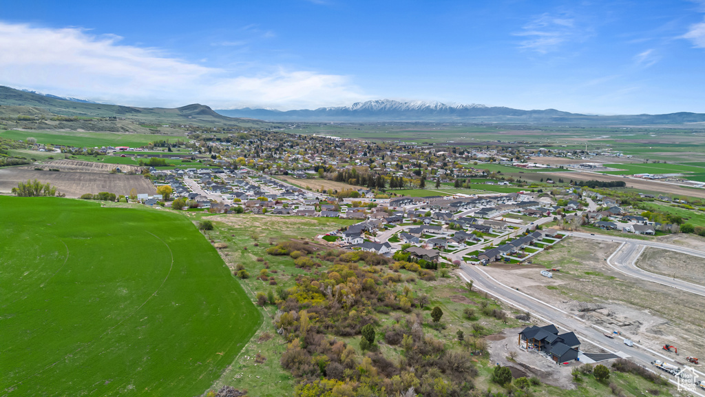 Bird\\\'s eye view featuring a mountain view and a residential view