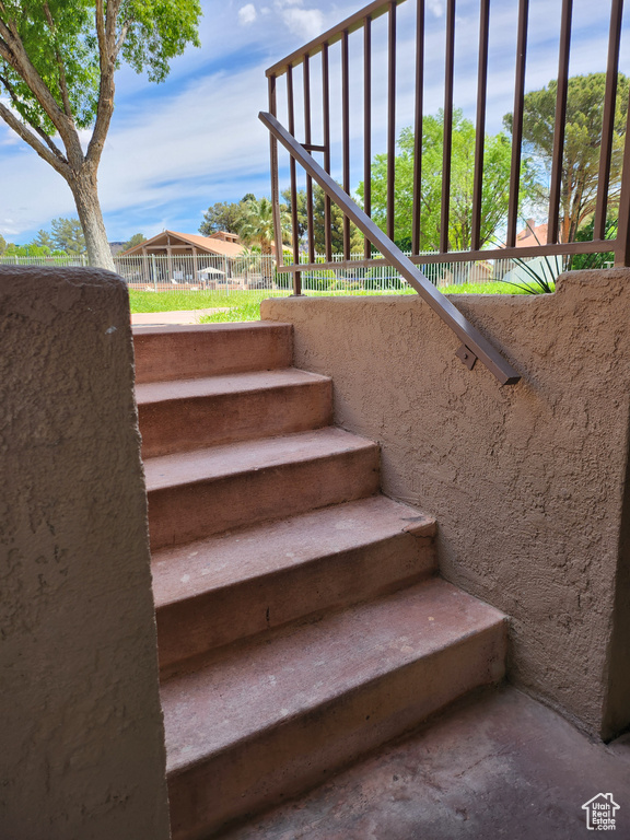 View of stairs