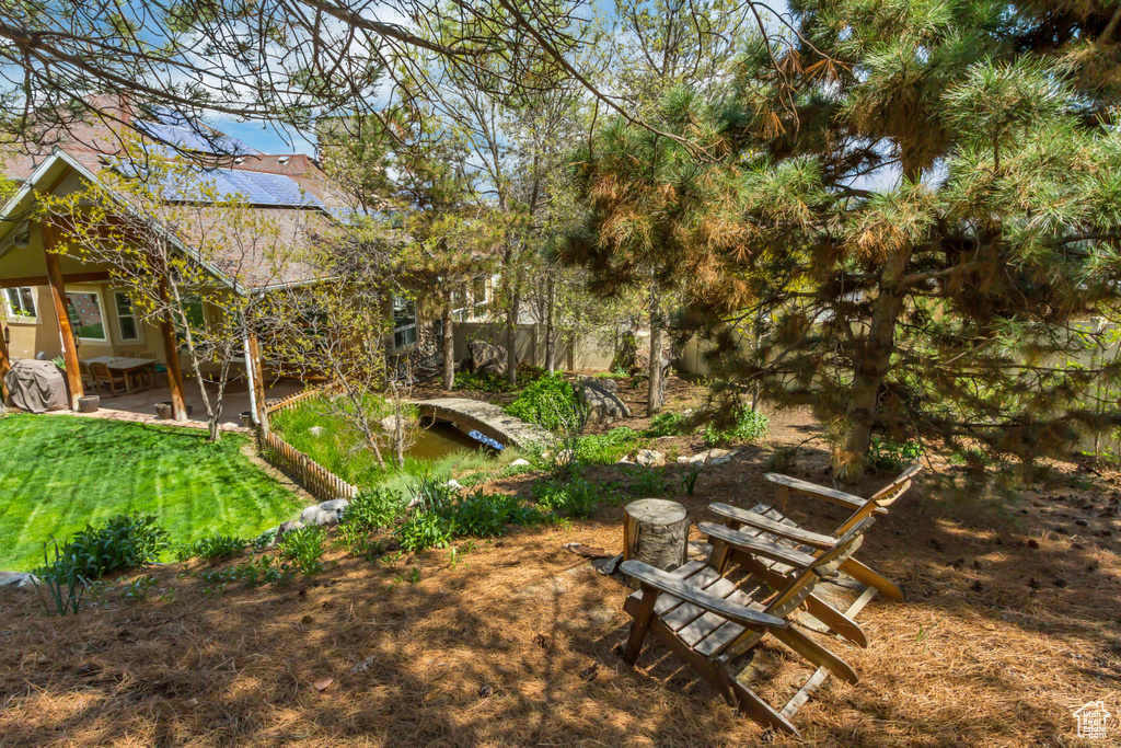 View of yard featuring a patio area