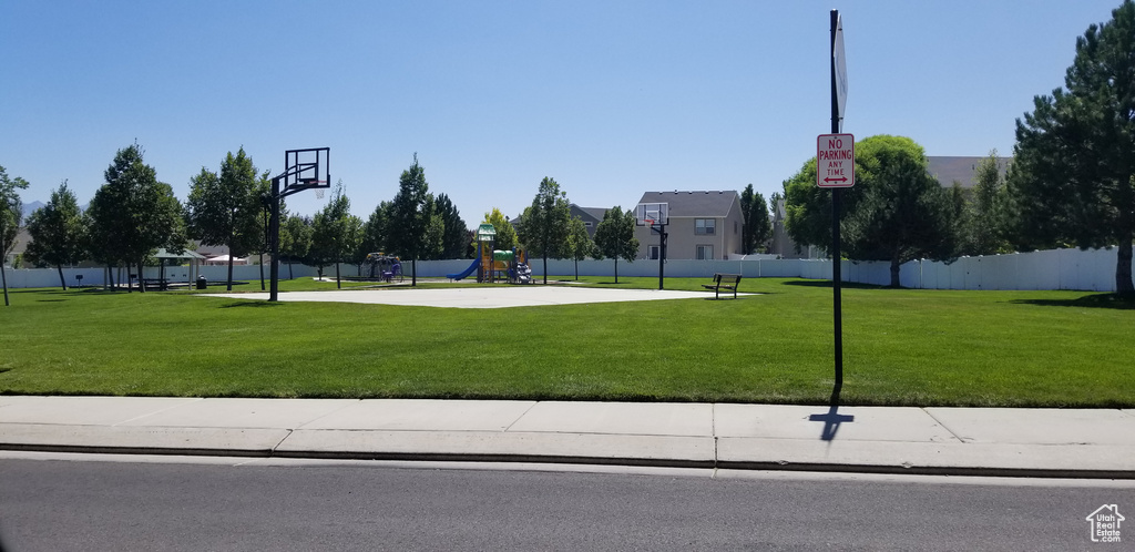 View of sport court with community basketball court