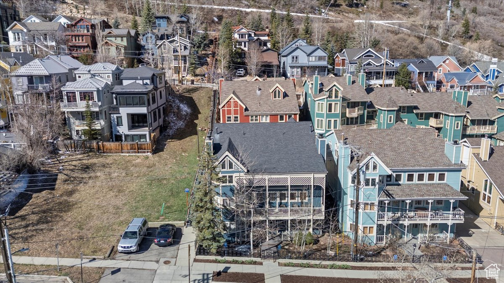 Bird's eye view featuring a residential view