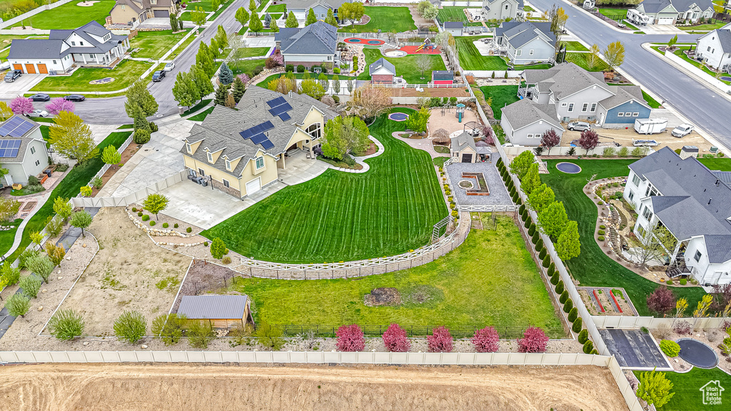 Bird\\\\\\\'s eye view featuring a residential view