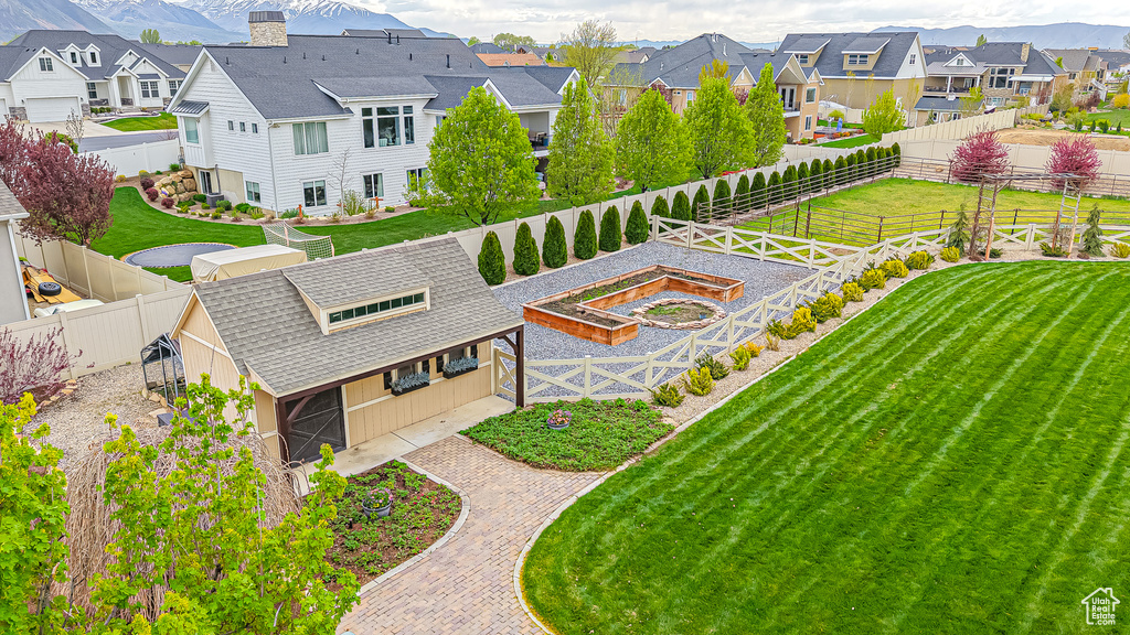 Drone / aerial view featuring a residential view