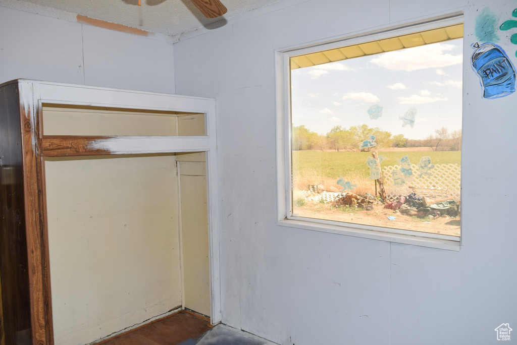 Unfurnished bedroom featuring a closet