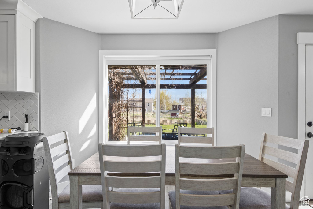 View of dining room