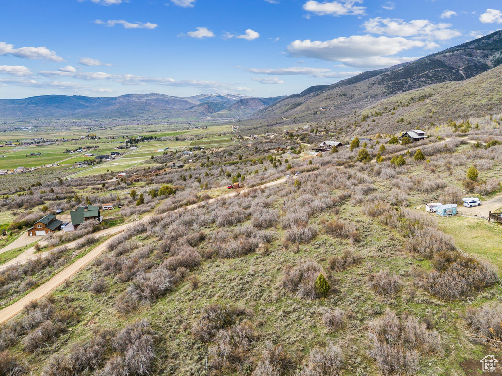 Mountain view with a rural view