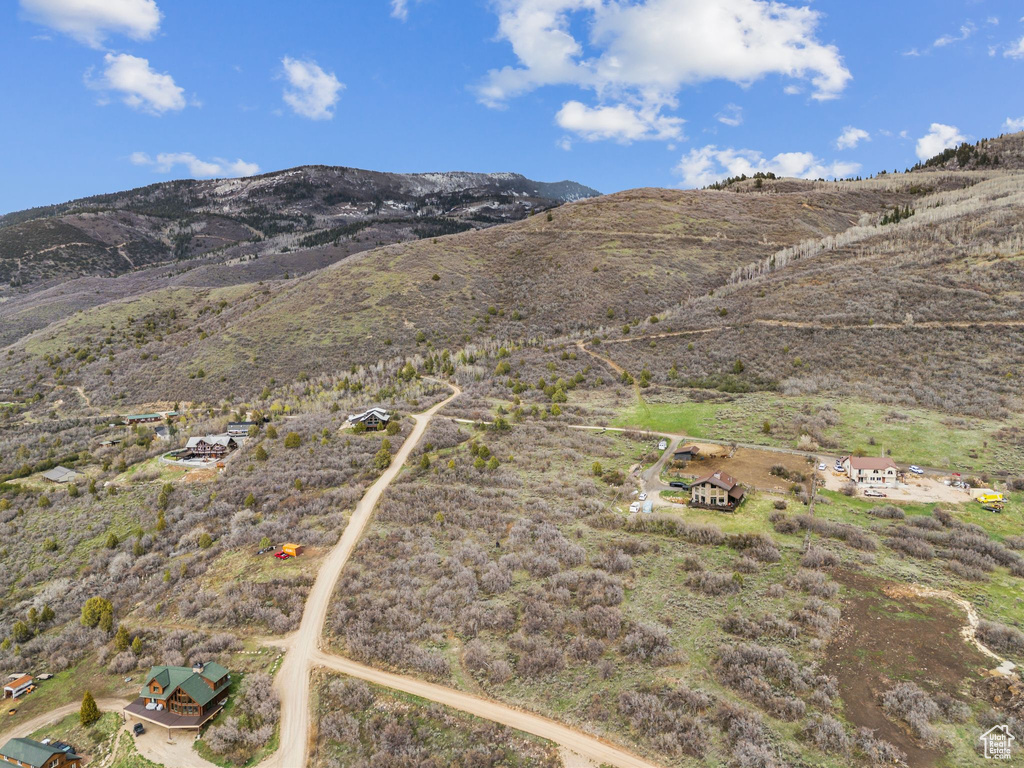 Mountain view featuring a rural view