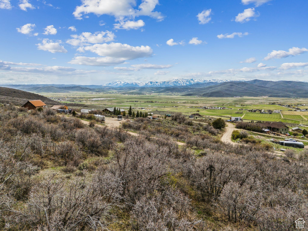 Property view of mountains featuring a rural view