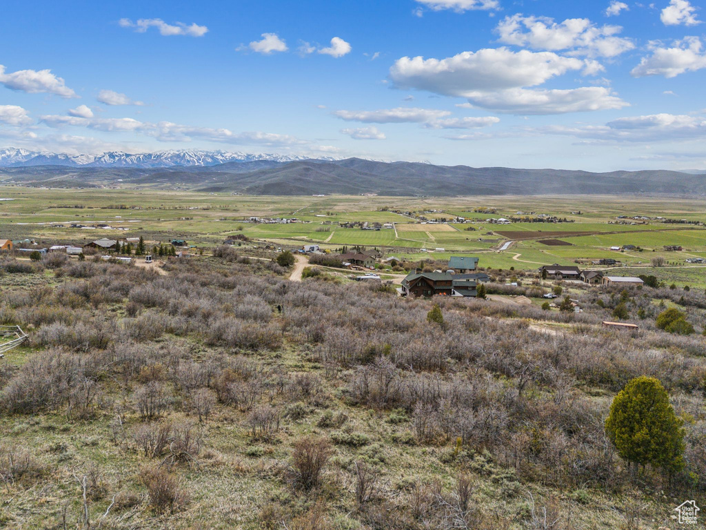 Property view of mountains featuring a rural view
