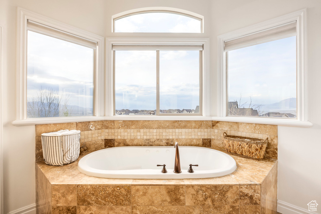Bathroom featuring a bath