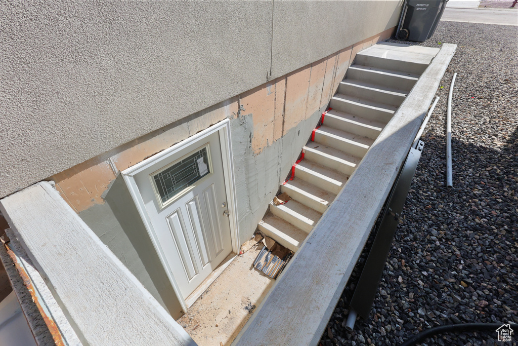 View of stairway