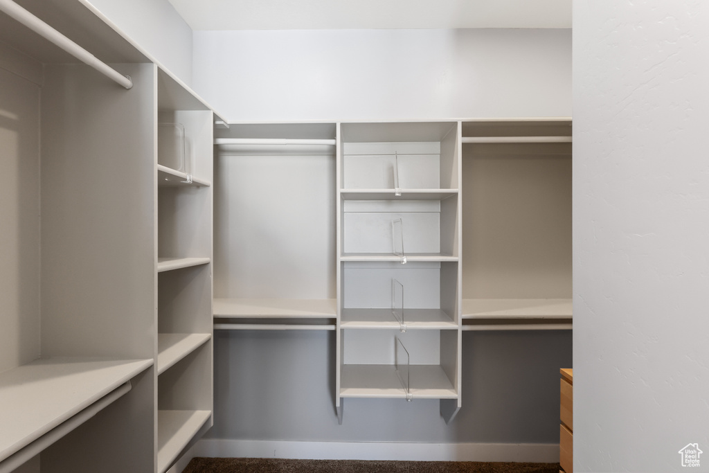 View of spacious closet