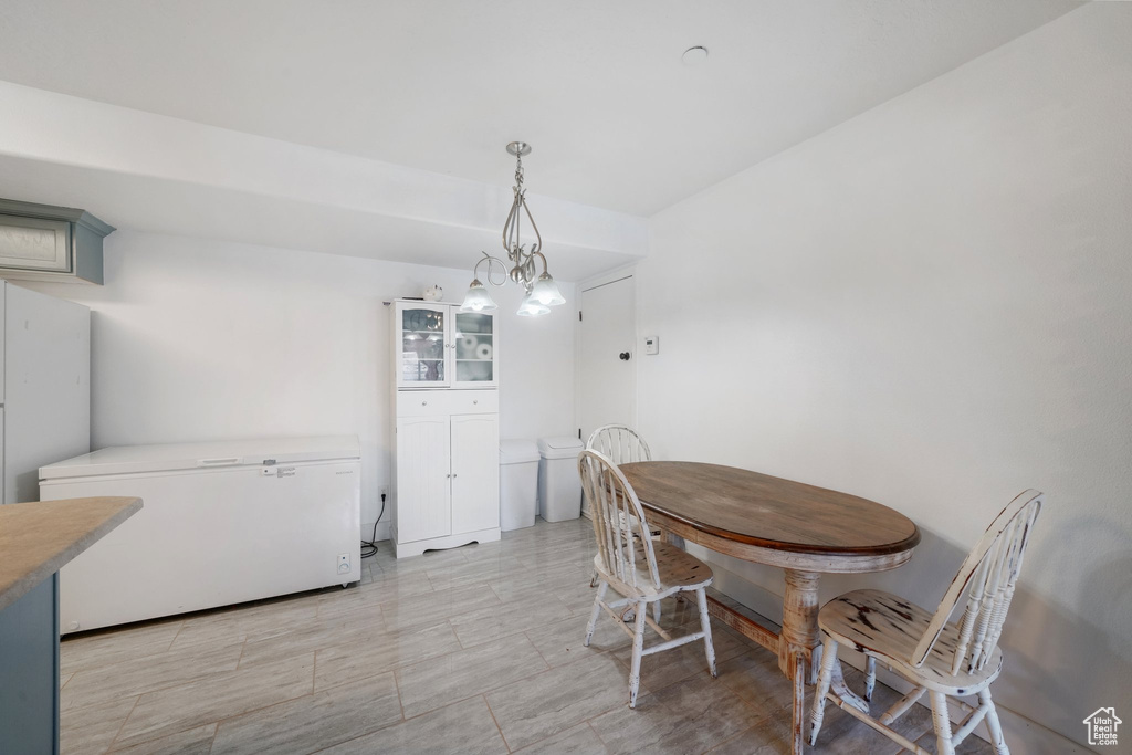 View of dining room