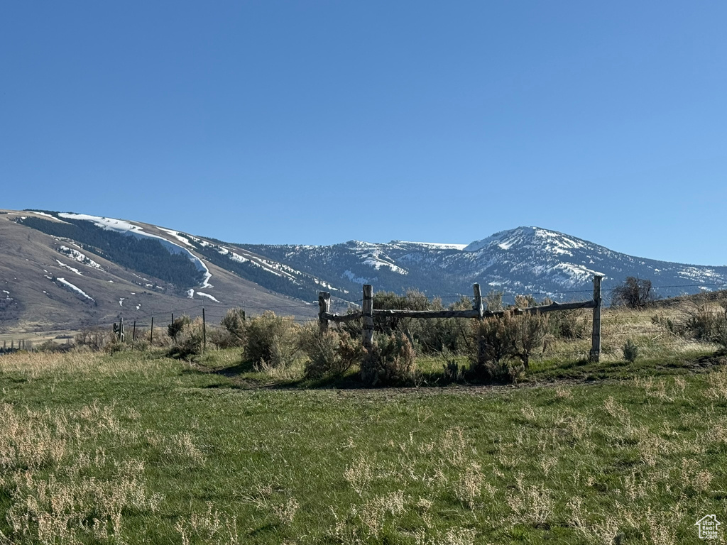 Property view of mountains featuring a rural view