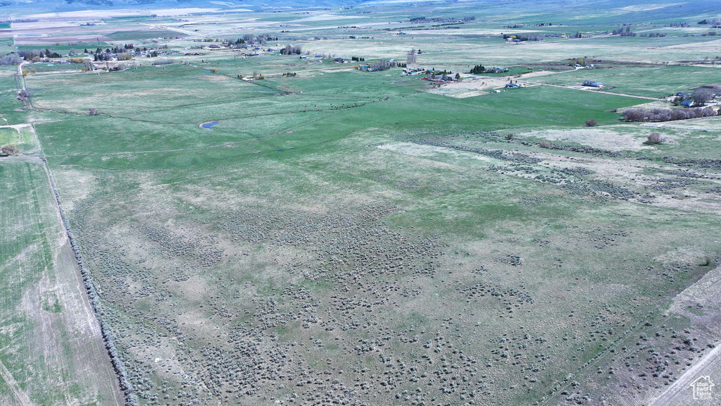 Aerial view featuring a rural view