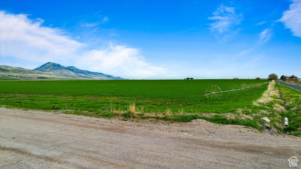 Mountain view featuring a rural view