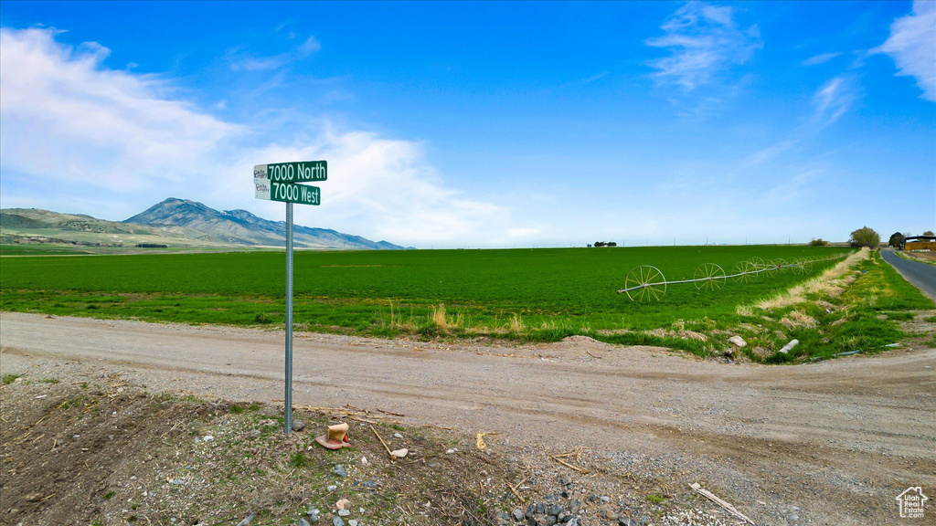 Exterior space with a mountain view and a rural view