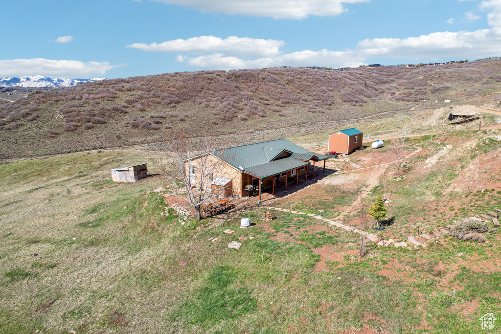 Birds eye view of property