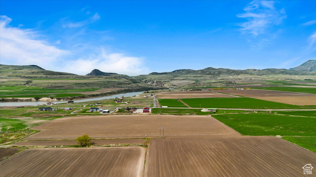 Mountain view with a water view