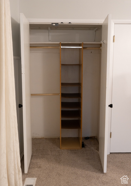 Closet featuring visible vents