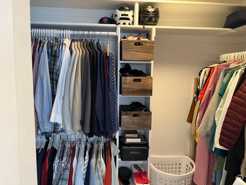 View of spacious closet