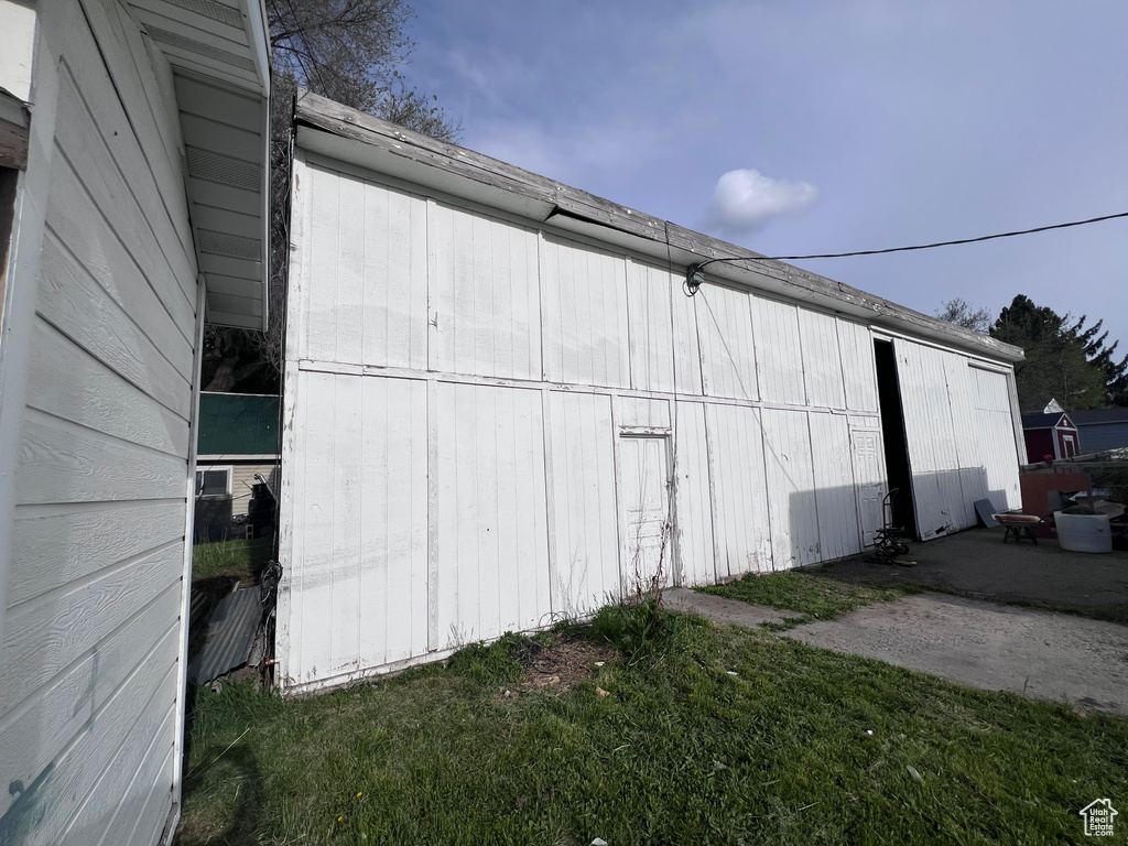 View of outbuilding