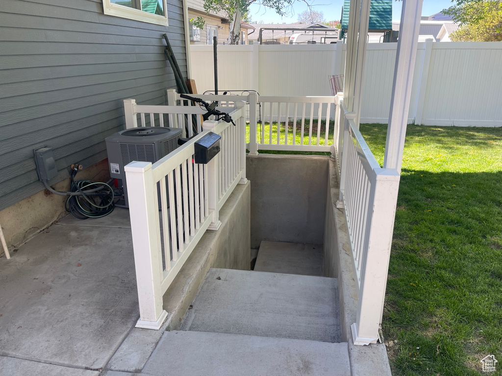 View of stairs
