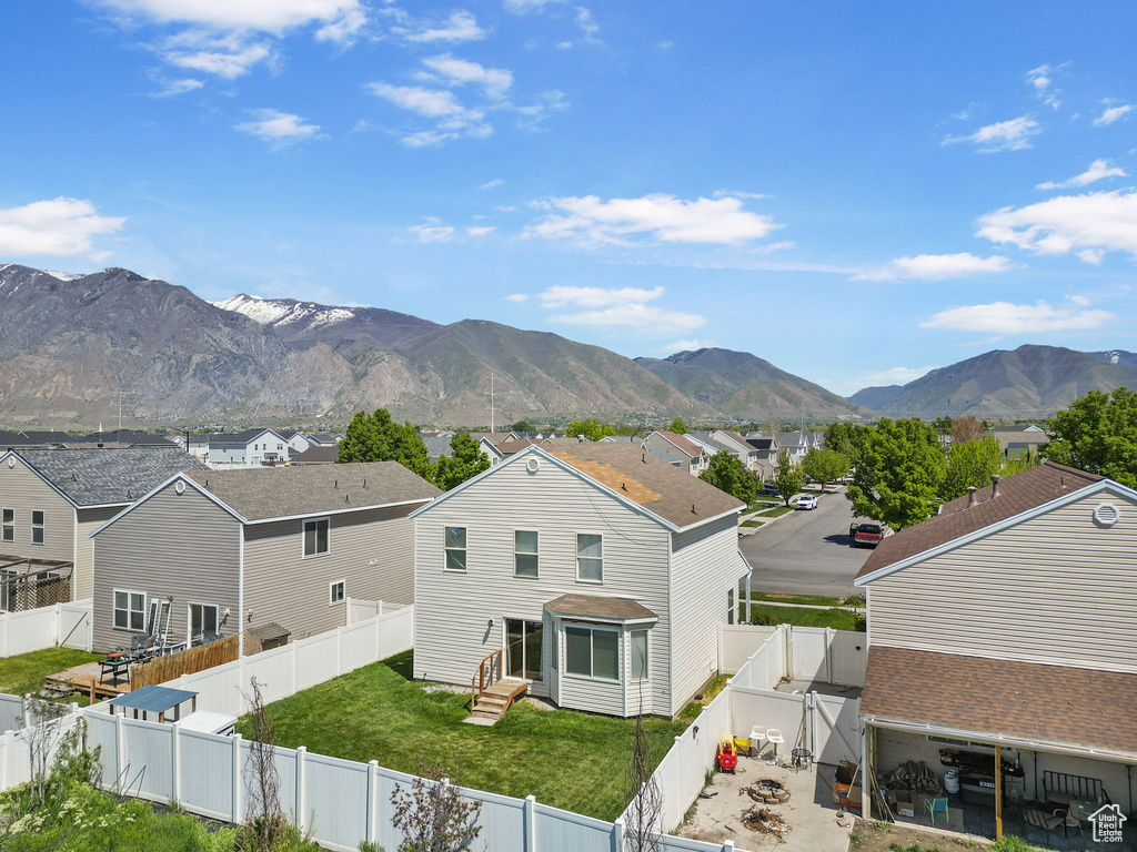 Mountain view with a residential view