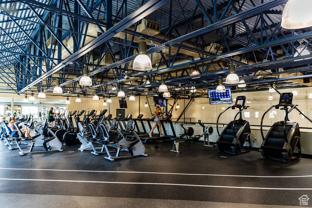 View of workout area
