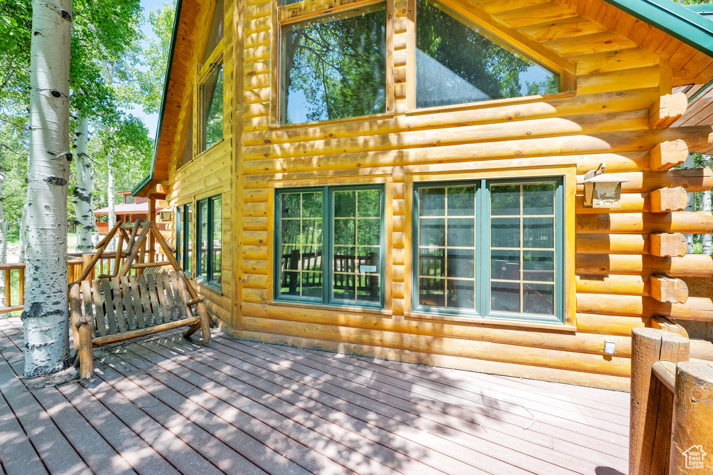 View of deck