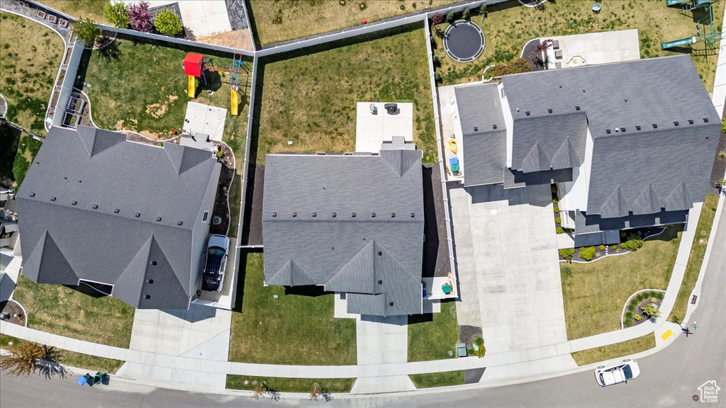 Aerial view featuring a residential view
