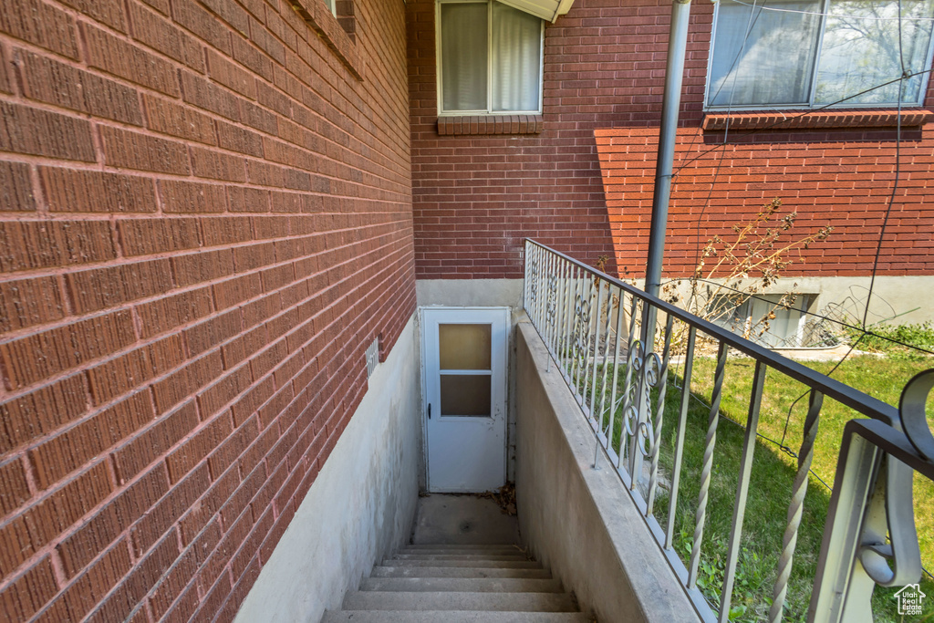 View of stairs