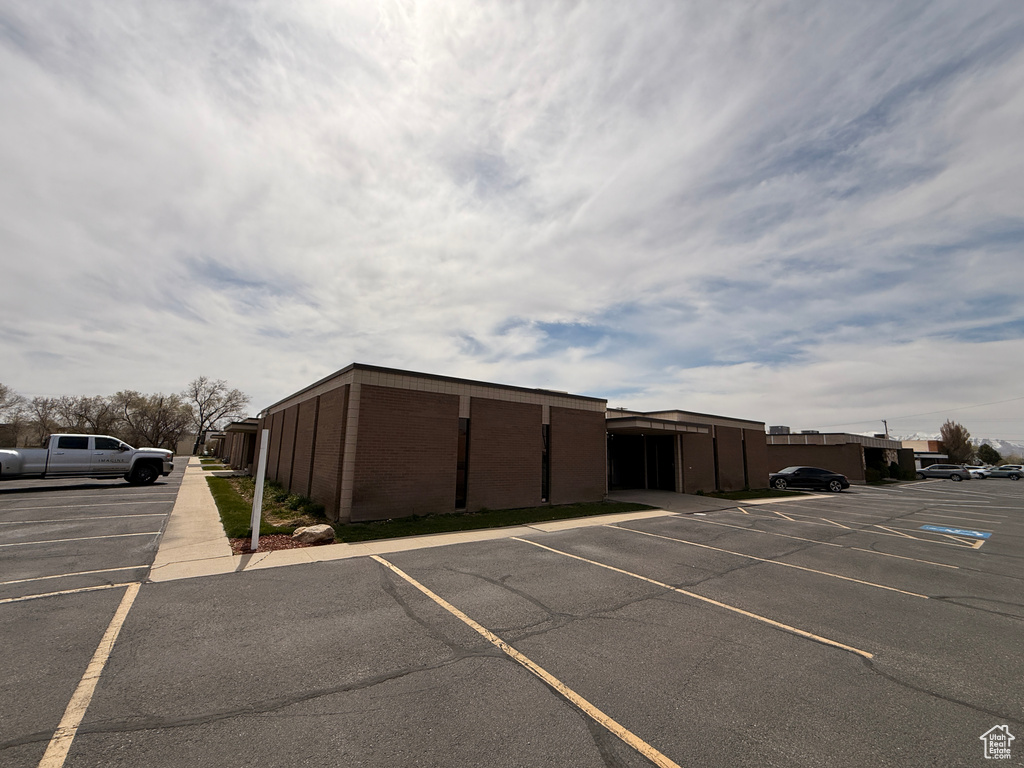 View of uncovered parking lot