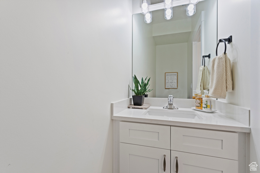 Bathroom featuring vanity